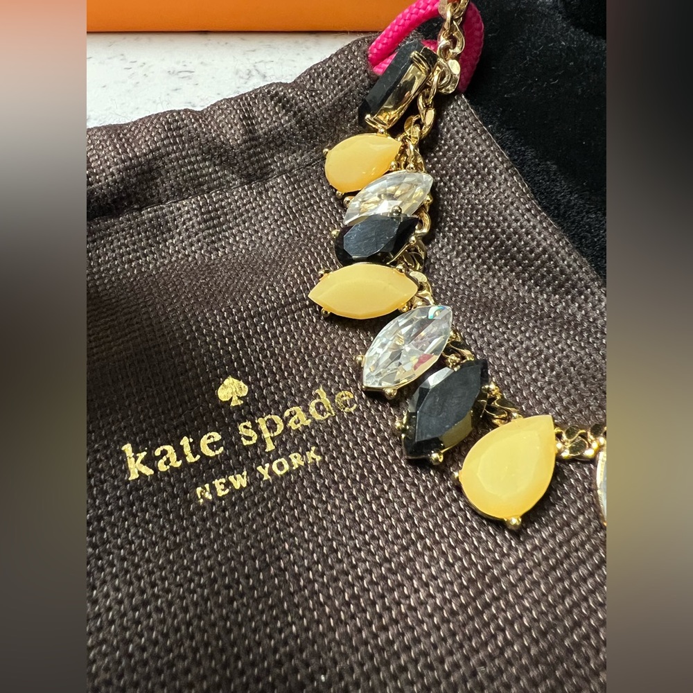 kate spade Drop Stone Necklace